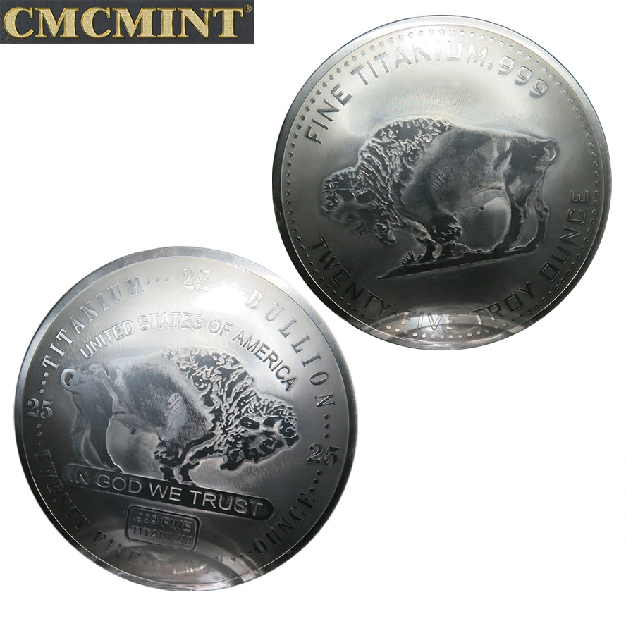 25 Oz Titanium Buffalo Bullion Coin A178
