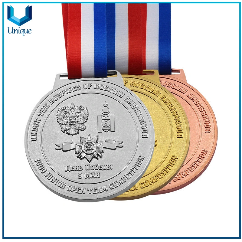 Wholesale 3D Gold/Silver/Copper Sports Medal, Custom Logo Design Award Basketball/Football/Yudo/Swimming Medal