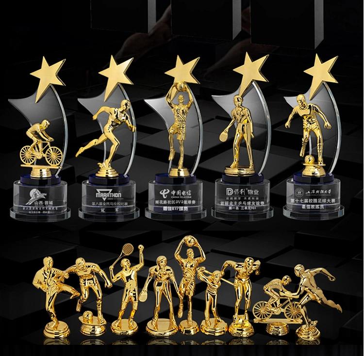 Wholesale Cheap Custom Blank Champions Sport Award Souvenir Metal Trophy Cup Trophy Trophiesmanufacture Metal 3D Gold Troch Trophies
