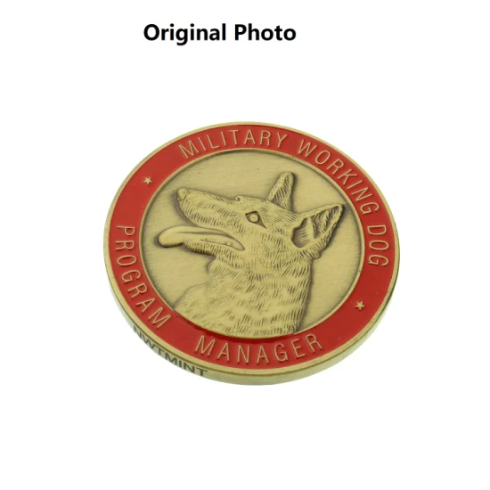 Monedas de medallón de monedas conmemorativas de premio militar del Cuerpo de Marines antiguos de personalización básica