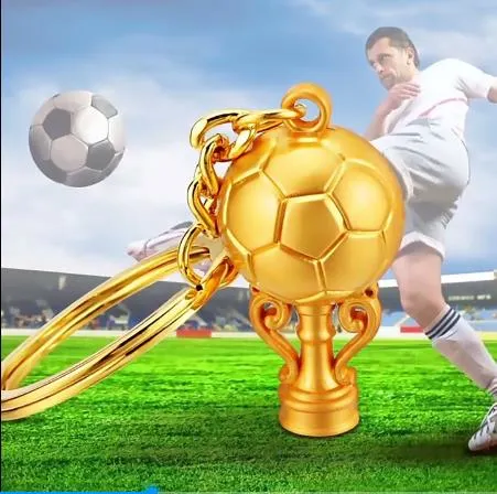 Logotipo personalizado de fábrica Euro Rusia Bélgica Portugal Países Bajos Alemania equipo de fútbol Fan recuerdo regalo premios llavero de Metal