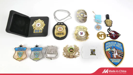China Custom Metal 3D Oro Plata Esmalte Impresión Bordado Tejido Policía Militar Ejército Armada Policía Trofeo Premios Hombro Brazo Cofre Bandera Solapa Pin Insignia