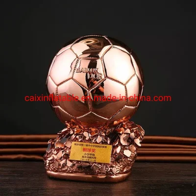 Trofeo de metal personalizado del fabricante Copa del mundo de fútbol Trofeos de fútbol