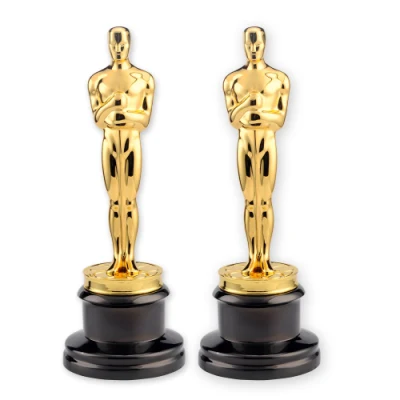 Adornos personalizados Metal Oscar Estatuilla Aleación Recuerdo Premios Grammy Trofeo
