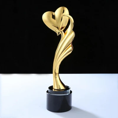 Trofeo estrella de cristal más vendido con metal para regalos deportivos