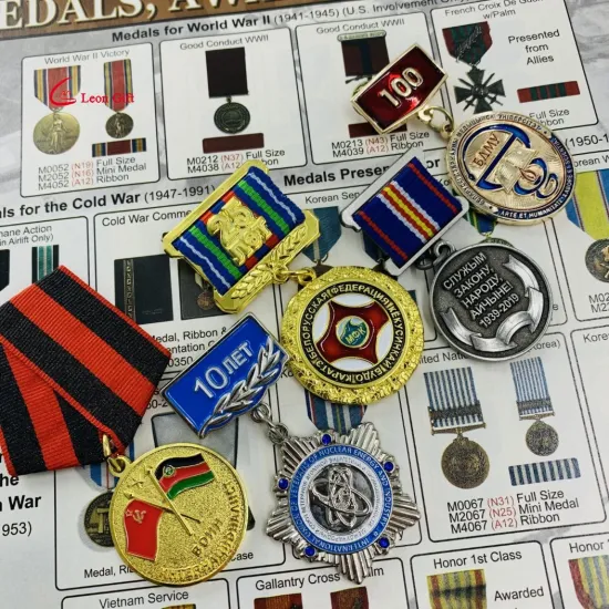 Logotipo personalizado de fábrica, aniversario del ejército, carnaval, presidente, policía militar, medallas conmemorativas, insignia de premio esmaltada, medalla de Honor